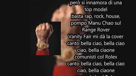 fedez jax comunisti col rolex testo|COMUNISTI COL ROLEX (Lyrics in English) .